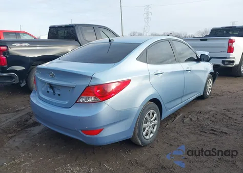 2012 Hyundai Accent Gls from USA, damaged, VIN KMHCT4AE0CU143772